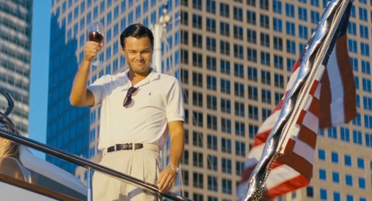 Leonardo DiCaprio is the titular wolf of The Wall of Wall Street.